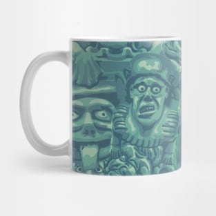 Turquoise Gargoyles All-Over Print Mug